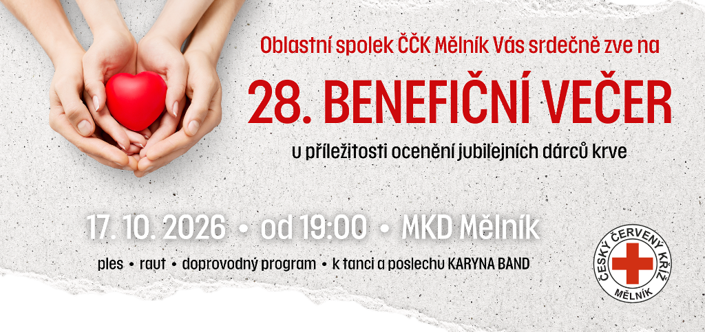 28. Benefiční večer Českého červeného kříže Mělník